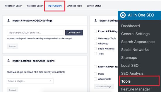 import-export-seo-settings