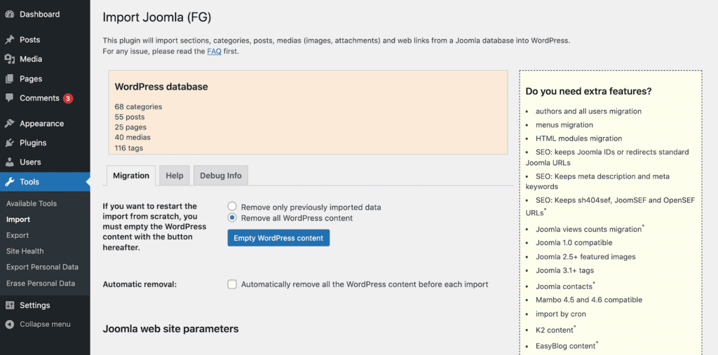 如何从Joomla迁移到WordPress插图13