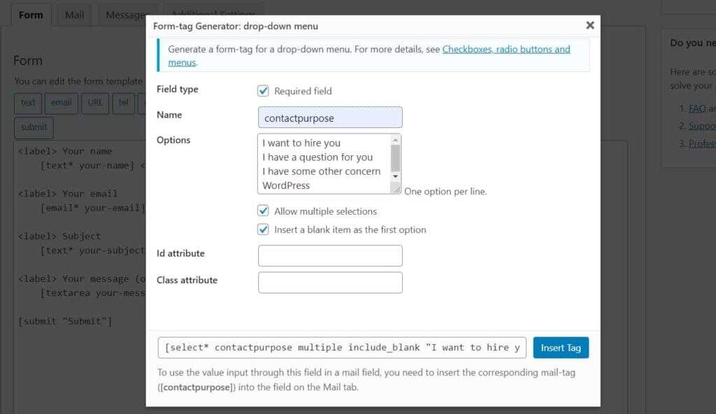 Use the WPForms and CF7 plug-ins to create a WordPress blog contact form tutorial illustration26