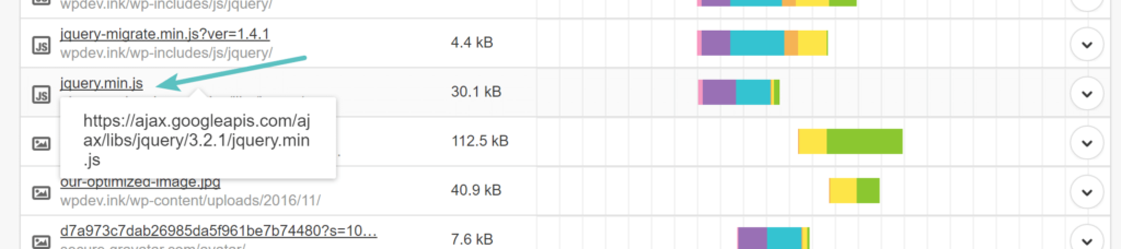 Analyze third-party service performance illustrations on the WordPress website1