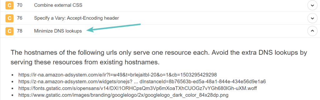 How to reduce the number of DNS searches and improve the query speed illustration6