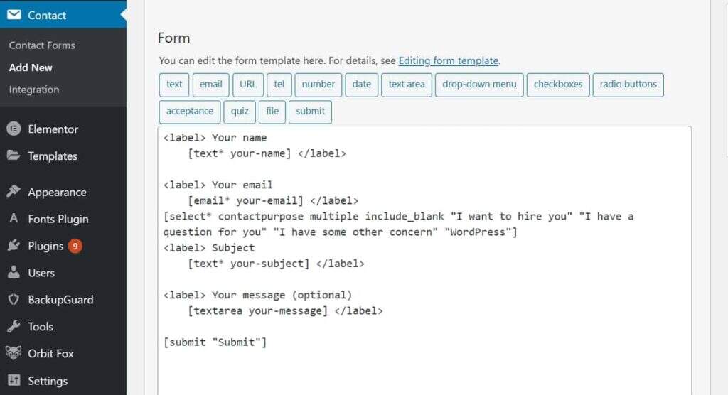 Use the WPForms and CF7 plug-ins to create a WordPress blog contact form tutorial illustration27