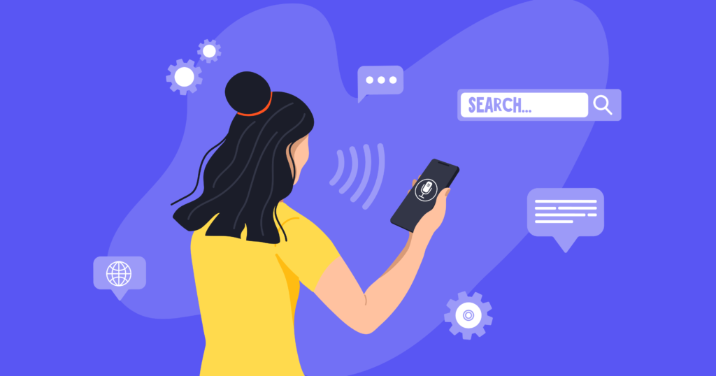 Illustrations of an authoritative guide to voice search optimization