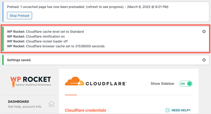 How to set up Cloudflare correctly using the WP Rocket plug-in? Illustration12