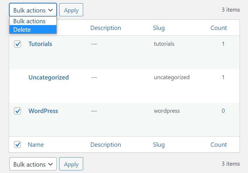 WordPress文章分类新增、编辑和删除管理插图14