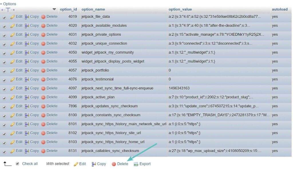 How to clean up wp_options tables and automatically loaded data illustrations15