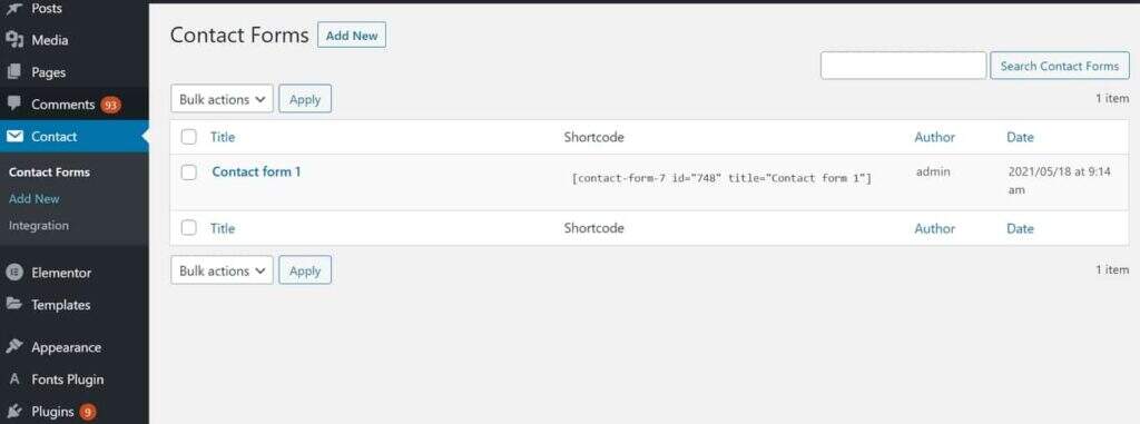 Use the WPForms and CF7 plug-ins to create a WordPress blog contact form tutorial illustration22