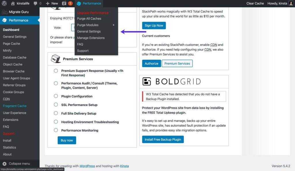 How to configure W3 Total Cache plug-in illustrations for your WordPress website3