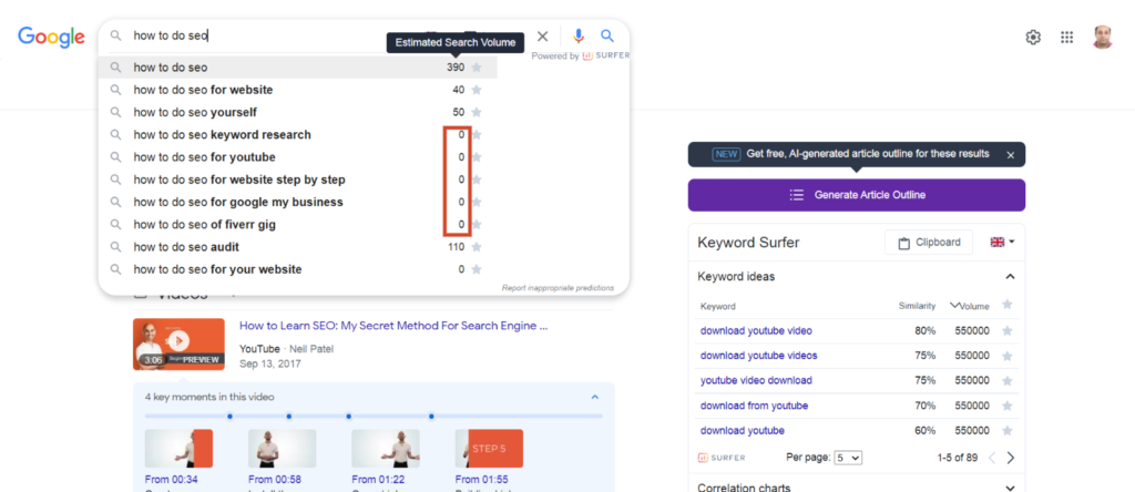 Why You Should Not Ignore Keyword Illustrations With Zero Search Volume3