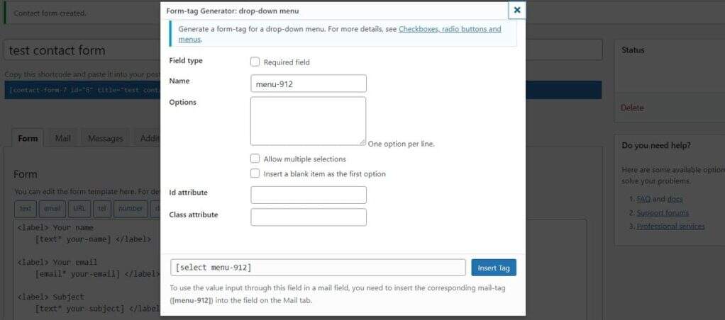 Use the WPForms and CF7 plug-ins to create a WordPress blog contact form tutorial illustration25