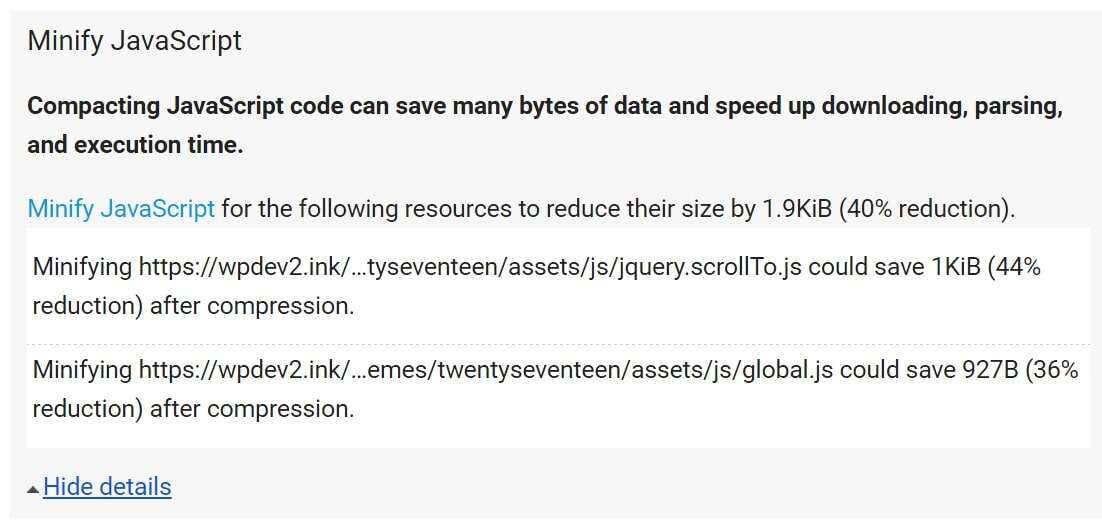 How to achieve the full score illustration of Google PageSpeed Insights test28