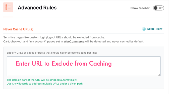 How do I bypass the WP Rocket cache in WordPress? Illustration5