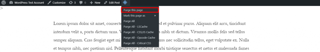 How to clear WordPress site cache illustrations6