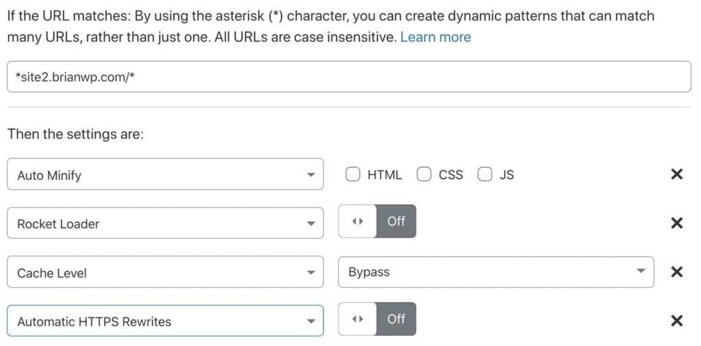 How to correctly configure Cloudflare illustrations for WordPress websites10