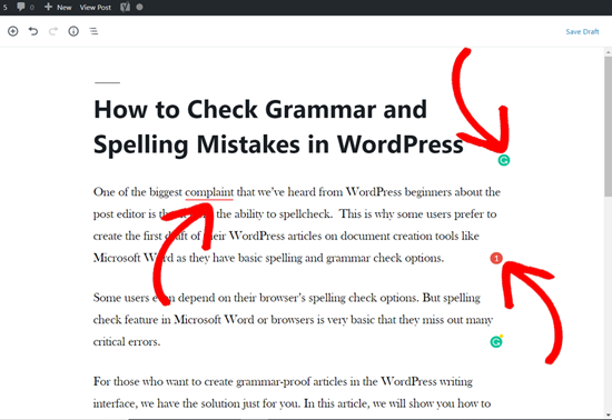 How to check WordPress articles for grammar and misspelling illustrations8