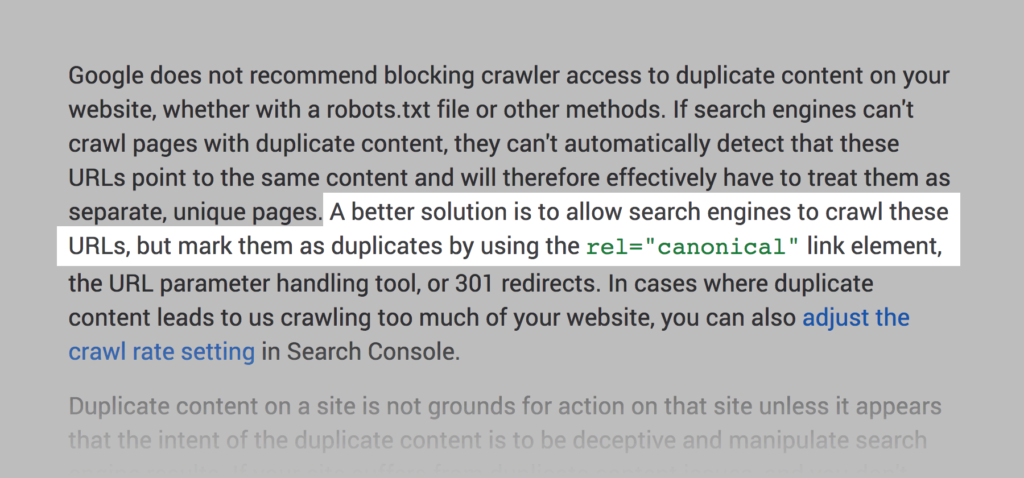 What are the adverse effects of repeated content on SEO and corresponding solution illustrations19