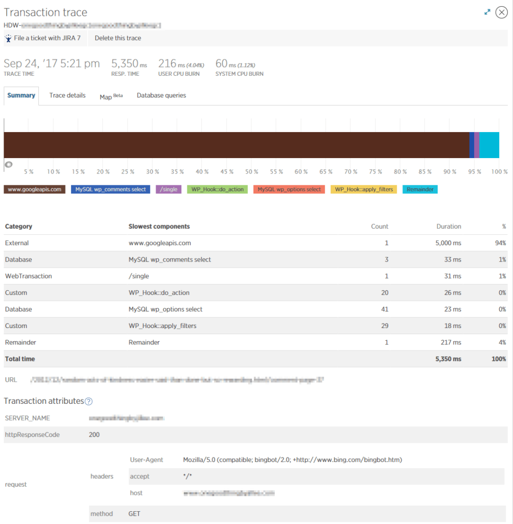 How to use New Relic to find WordPress performance bottleneck illustrations11