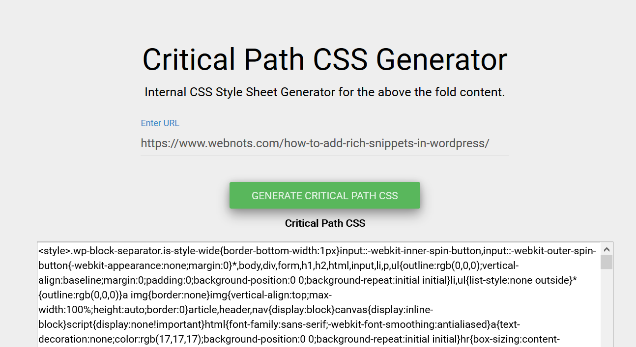 How to generate key CSS for WordPress sites? illustrations3