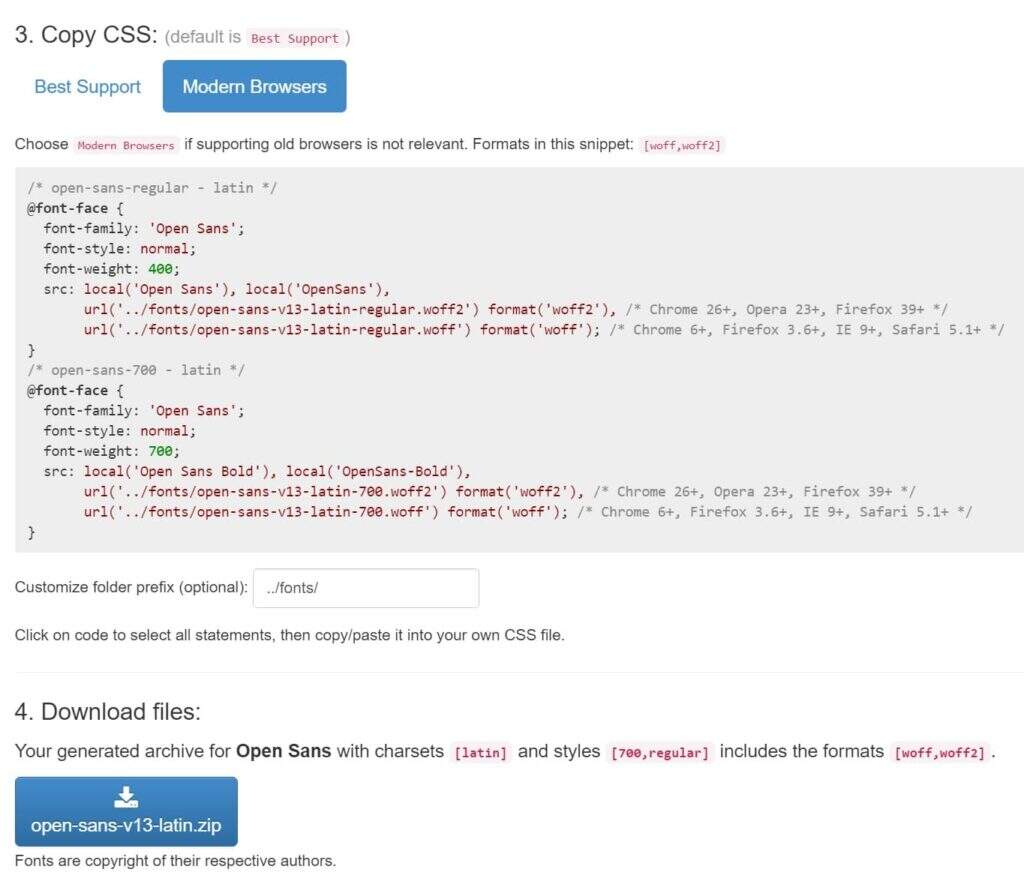 In-depth guide illustrations for hosting Web fonts on the WordPress website server13