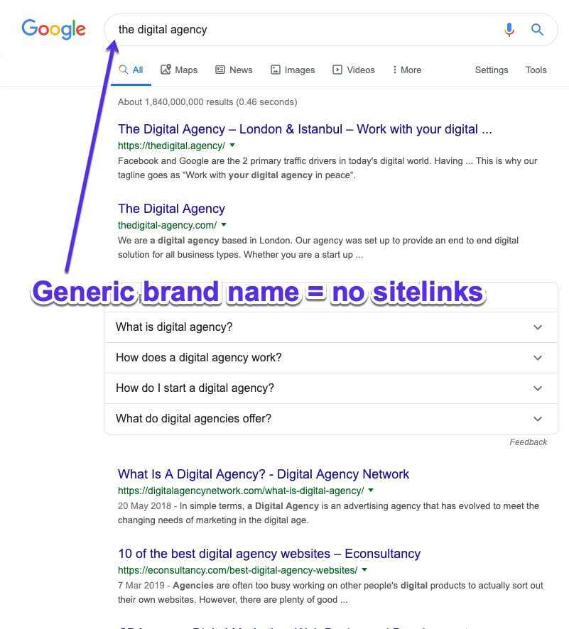 如何为网站获得谷歌搜索结果站点链接展示资格插图10