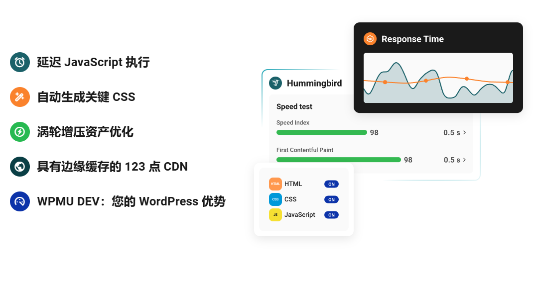 Hummingbird Pro 蜂鸟WordPress缓存JSCSS优化网站加载速度插件插图